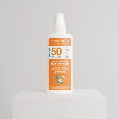 Alphanova Sun Bio, KIDS Spray Przeciwsłoneczny, filtr 50, 125g