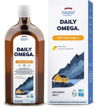 OSAVI Daily Omega 1600 mg - smak cytrynowy (500 ml)