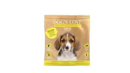 DOG'S LOVE Junior Huhn - kurczak z batatami i marchewką dla szczeniąt (80g)