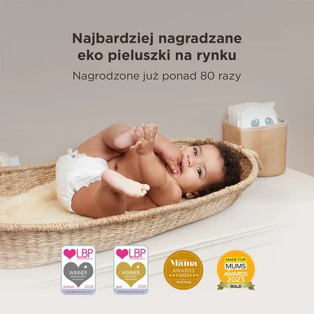 Kit & Kin, Pieluszki Jednorazowe 6 Junior (15 kg+), Piesek/Pingwinek, 24 szt.