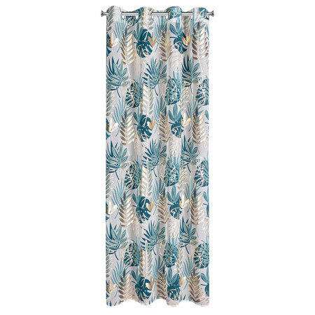 ZASŁONA GOTOWA KERI 140 X 250 CM TURKUSOWY