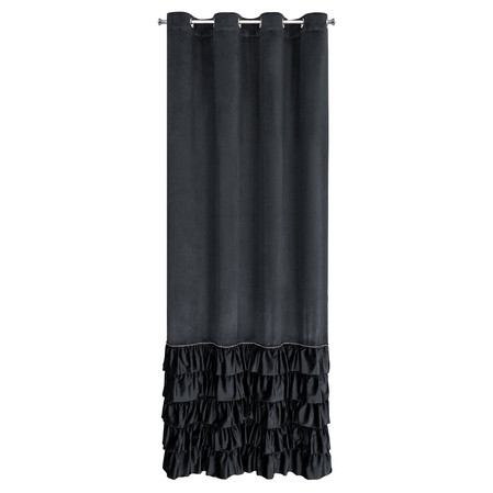 ZASŁONA GOTOWA CARLI 140 X 250 CM CZARNY