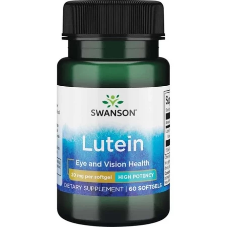 Swanson Luteina 20Mg 60 K.Poprawia Ostrość Wzroku