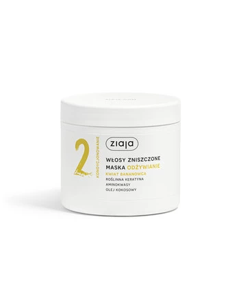 Ziaja, Roślinnie pielęgnujemy, Kwiat bananowca, maska odżywcza, 350 ml
