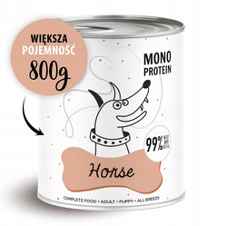 Paka Zwierzaka Pepe Horse 99% koń- karma mokra dla psa - 800g