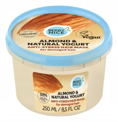 Berry Nice Almond & Natural Yogurt Anti-Stress maska do włosów zniszczonych 250 ml