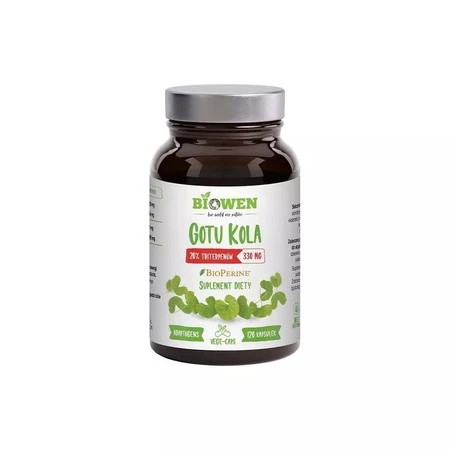 Gotu Kola - Wąkrotka Azjatycka 20% triterpenów (120 kaps.)
