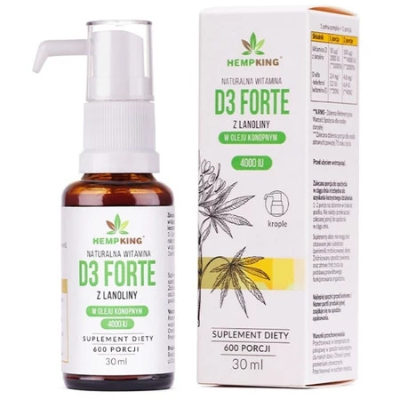 HEMPKING Witamina D3 w Bio oleju konopnym 30 ml