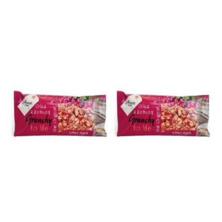 Zestaw: 2x Baton Grunchy orkiszowy z żurawiną 65 g