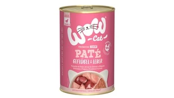 Zestaw 10x WOW CAT Junior Geflugel Leber - drób z wątróbką dla kociąt (400g)