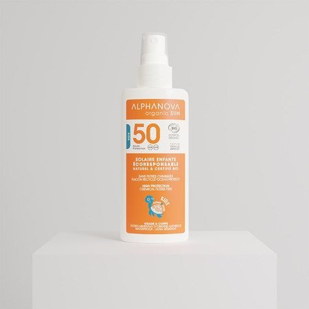 Alphanova Sun Bio, KIDS Spray Przeciwsłoneczny, filtr 50, 125g