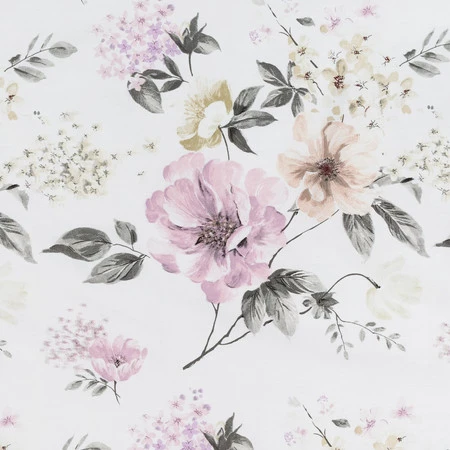 Komplet pościeli satynowej Spring 31, 220 x 200 cm, Biały