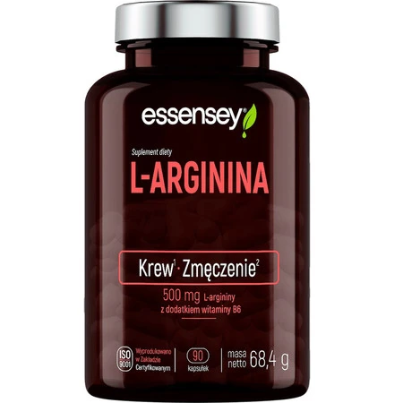 Essensey L-Arginina + Witamina B6 Aminokwasy 90 kaps.