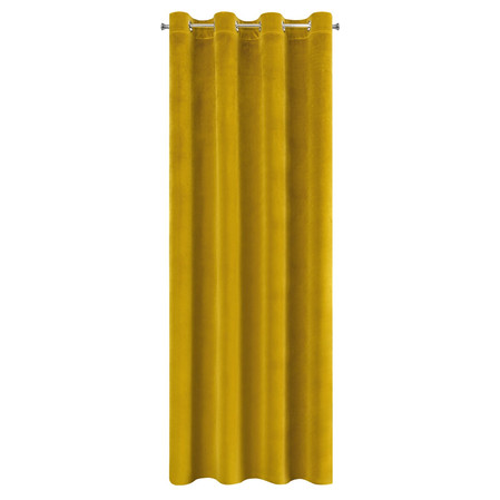 ZASŁONA GOTOWA SAMANTA 140 X 250 CM MUSZTARDOWY