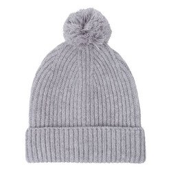 Lodger Czapeczka z wełny merino 100% szara Drizzle 6-12 m