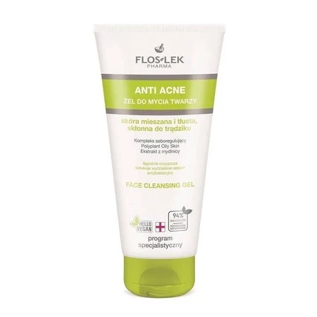 Anti Acne żel do mycia twarzy skóra mieszana i tłusta skłonna do trądziku 200ml