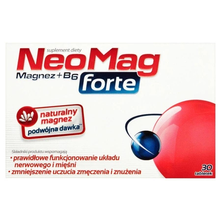 Neomag Forte na zmniejszenie zmęczenia 30 tabletek