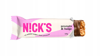 N!CK'S Nicks Peanut'n'Fudge Baton czekoladowy z orzechami ziemnymi Bez Cukru 40g