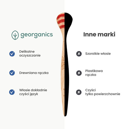 Georganics, Drewniany czyścik do języka, naturalny sposób na redukcję osadu bakteryjnego