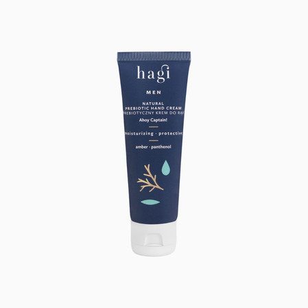 Hagi Men Ahoj Kapitanie, Prebiotyczny krem do rąk nawilżająco-ochronny, 50 ml