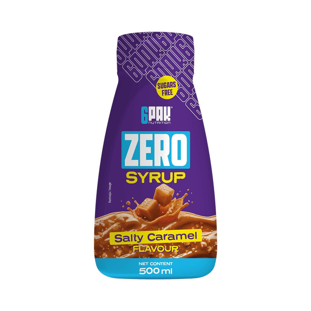 6PAK Syrop ZERO cukru 500 ml smak słony karmel - Nabea.pl
