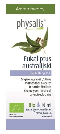 Physalis − Eukaliptus australijski, olejek eteryczny BIO − 10 ml