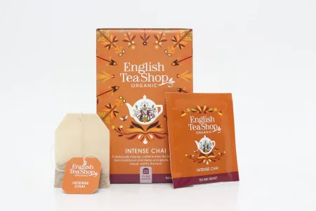 English Tea Shop Intense Chai herbata ziołowa z cynamonem 20 saszetek Bio