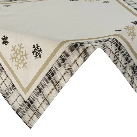 Obrus gobelinowy rozm.: 90 x 90 cm, kolor: beżowy