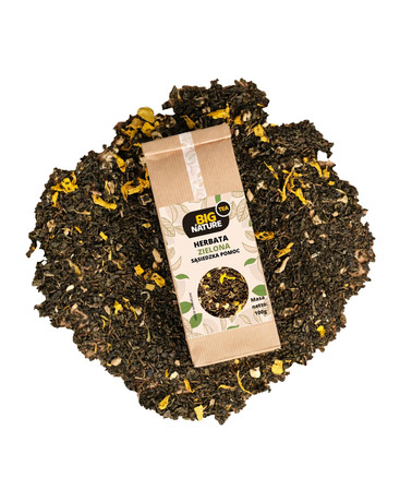 Big Nature Herbata Zielona Sąsiedzka Pomoc 100 g