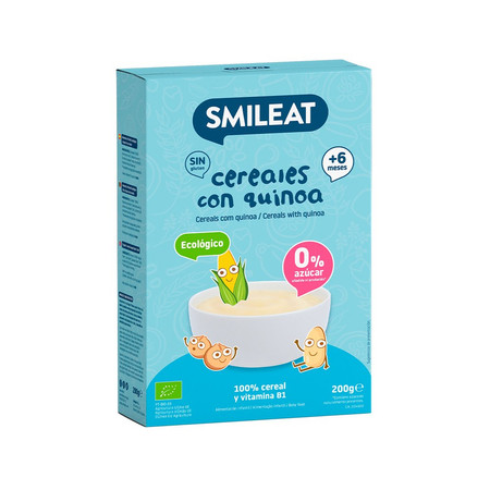 Smileat, BIO Kaszka bezglutenowa dla niemowląt z komosą ryżową 4m+, 200g