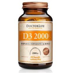 Doctor Life D3 2000 z Lanoliny w oliwie z oliwek suplement diety 250 kaps.