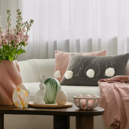 Poszewka Wiosna 53 45 x 45 cm, Pudrowy