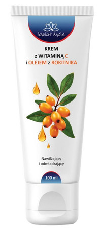 KWIAT ŻYCIA Krem z witaminą C i olejem z rokitnika 100ml