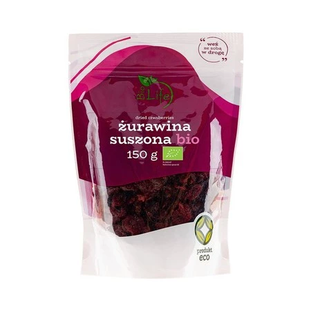 Żurawina suszona ekologiczna BIO 150 g