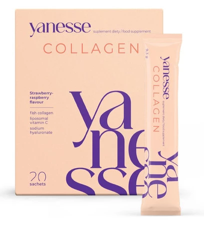 AronPharma Yanesse® Collagen 20 saszetek smak truskawkowo-malinowym