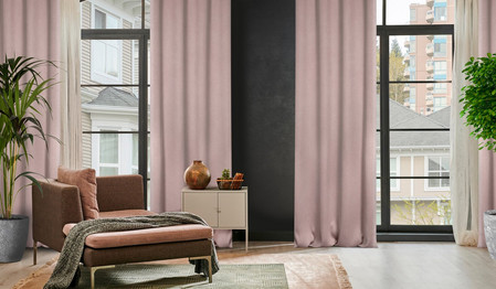 ZASŁONA GOTOWA CARLO 135 X 250 CM PUDROWY RÓŻ