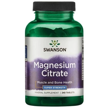 Swanson - Cytrynian Magnezu 240 tabletek