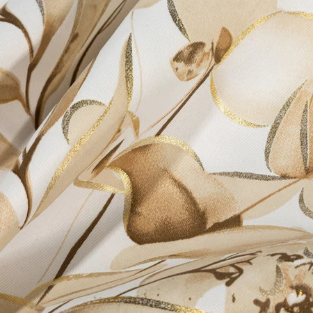 Zasłona ZAS/OLENI/BEŻ+ZŁ 140X250 PRZELOTKI