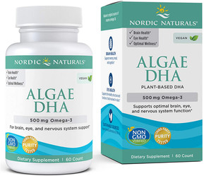 Nordic Naturals  Algae DHA Omega 3 kwasy EPA i DHA 60 kaps.