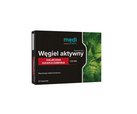 Medi Pharm Węgiel Aktywny 20 kaps.