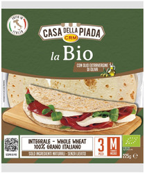 Casa Della Piada Piadina pszenna pełnoziarnista BIO 225 g (3 szt)