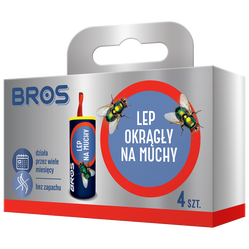 BROS lep okrągły na muchy 4-pak