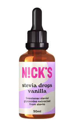 N!CK'S Nicks Stevia Drops Vanilla Naturalny słodzik waniliowy bez cukru 50ml