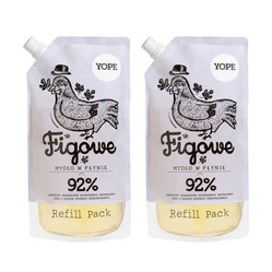 Zestaw: 2x Yope - Mydło w płynie. Figa. Uzupełnienie - 500 ml