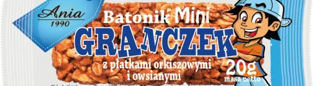 Baton Mini Granczek z płatkami orkiszowymi i owsianymi 20 g