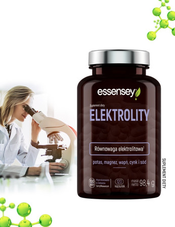 Essensey Elektrolity na wsparcie nawodnienia organizmu 120 kaps.