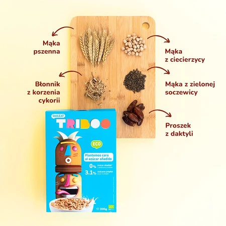 Smileat Triboo, BIO Płatki Śniadaniowe, 300g