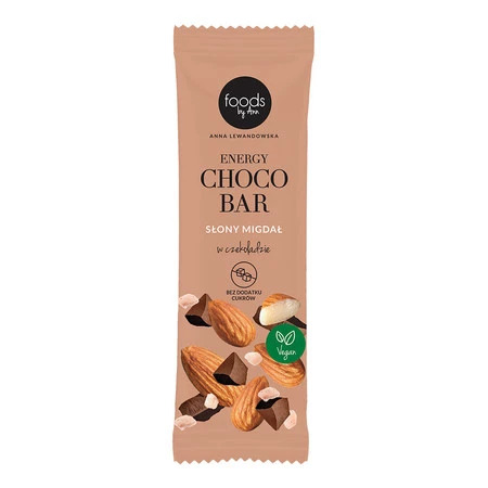 Choco Energy Bar Słony Migdał w czekoladzie bez cukru 35g