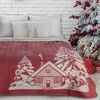 KOC ŚWIĄTECZNY RUDOLF 200 X 220 CM CZERWONY