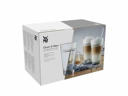 WMF- Filiżanki do Latte Macchiato z łyżeczkami 6sz